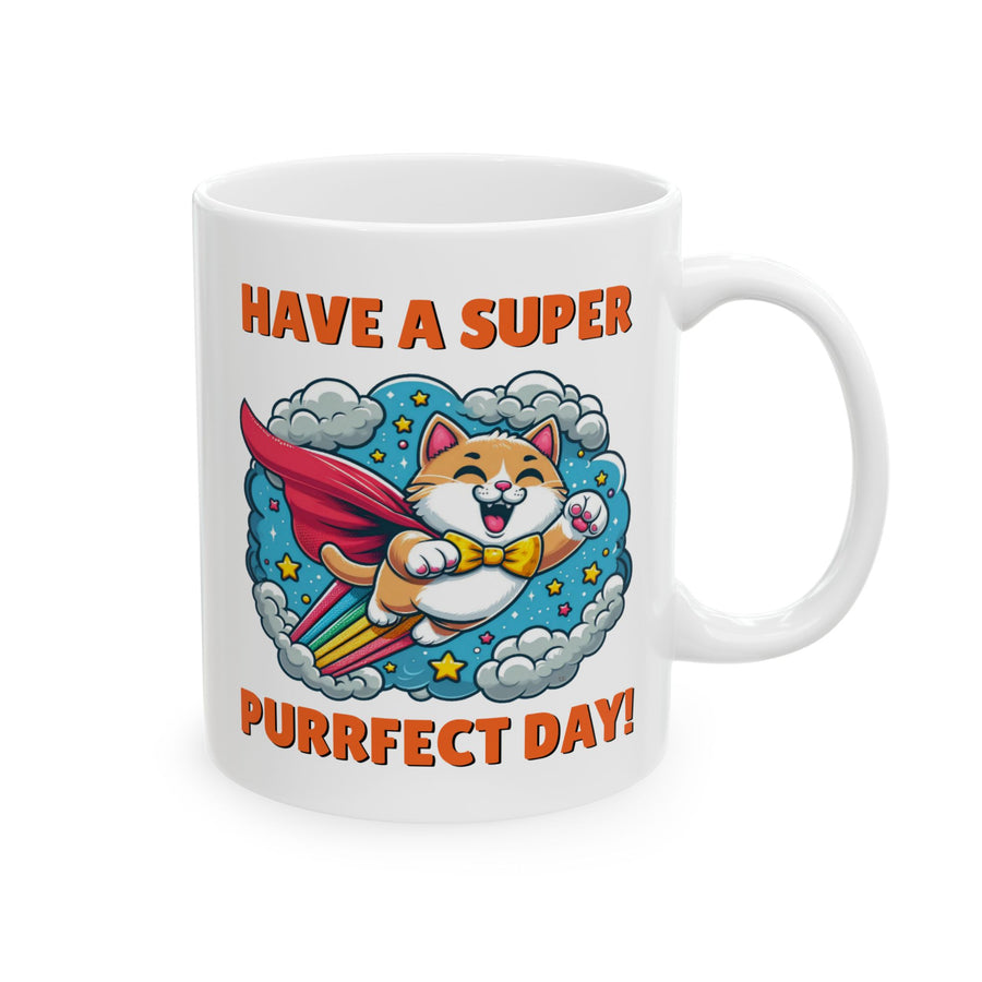 Purrfect Day - Ceramic Mug, (11oz, 15oz)