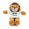 Stuffed Lion - I Heart You