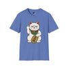 Maneki-Neko Repelling Cat - Adult T-Shirt