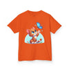 Cute Cat and Butterfly - Youth T-Shirt