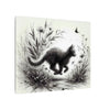 Canvas Wrap - Charcoal Garden Cat #3 - Unframed