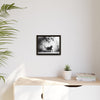 Gallery Canvas Wraps - Charcoal Garden Cat #5 - Framed