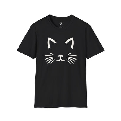 Charming Cat Face - Adult T-Shirt