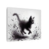 Canvas Wrap - Charcoal Garden Cat #1 - Unframed