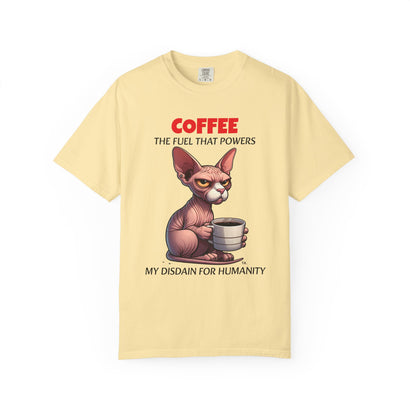 Coffee Disdain - Adult Garment-Dyed T-Shirt