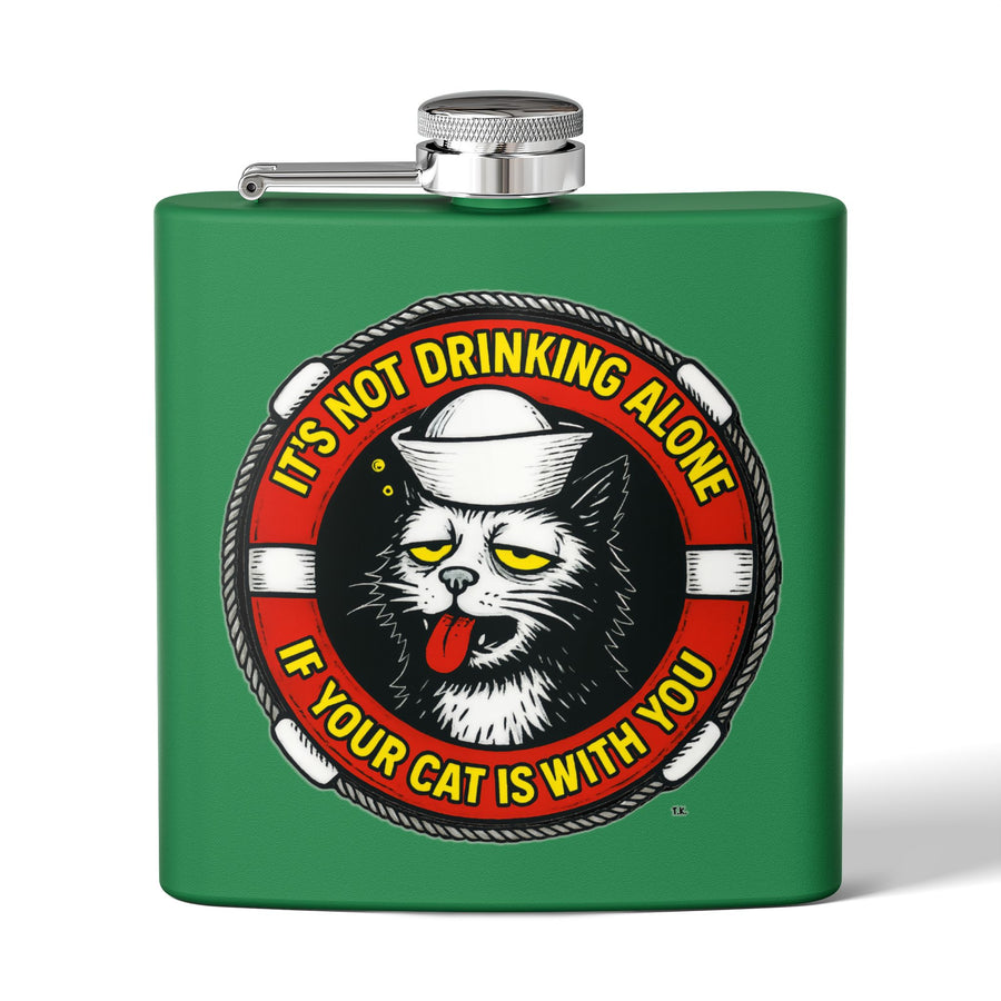 Drinking Alone (Nautical) - Flask
