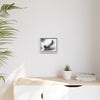 Gallery Canvas Wraps - Charcoal Garden Cat #4 - Framed