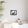Gallery Canvas Wraps - Charcoal Garden Cat #4 - Framed