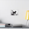 Canvas Wrap - Charcoal Garden Cat #1 - Unframed