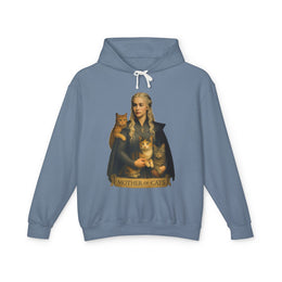 Mother of Cats - Unisex Lightweight Hooded Sweatshirt