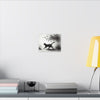 Canvas Wrap - Charcoal Garden Cat #2 - Unframed