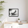 Gallery Canvas Wraps - Charcoal Garden Cat #4 - Framed