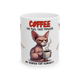 Coffee Disdain  - Ceramic Mug, (11oz, 15oz)
