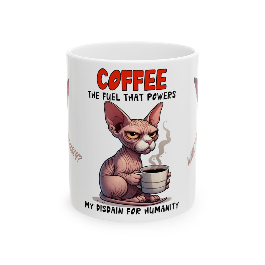 Coffee Disdain  - Ceramic Mug, (11oz, 15oz)