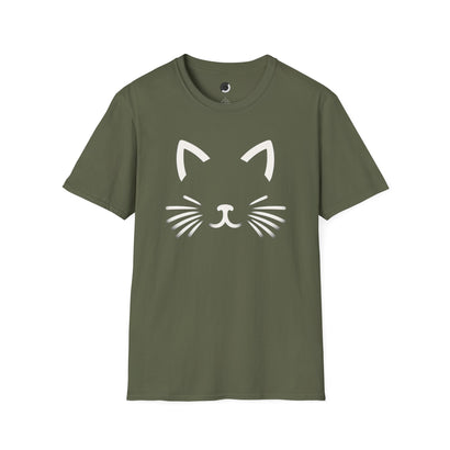 Charming Cat Face - Adult T-Shirt
