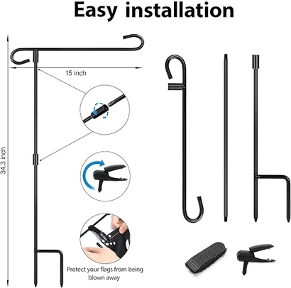 Garden Flag Holder (metal) for 12 x 18 inch yard flags