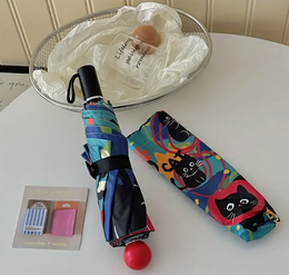 Chic Vintage Cat Design Umbrella